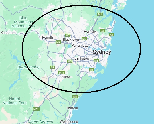 Auto Gate Guys Sydney Service Area Map