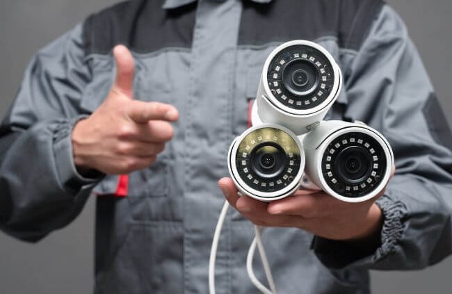 Home Security Guys showcasing CCTV cameras used for home security camera installation in Sydney.